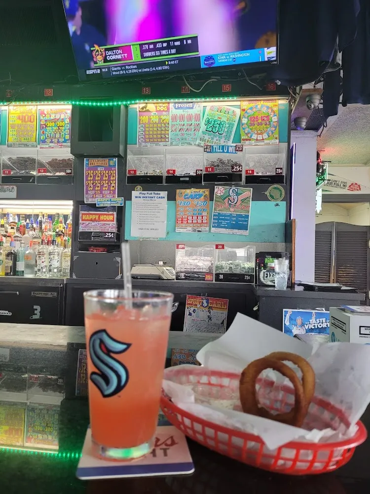 Onion Rinds with 5 Alive at Bar